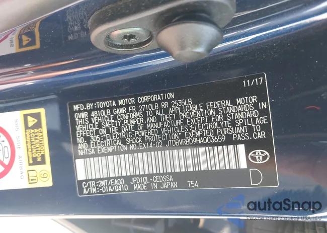 JTDBVRBD9HA003659: 41973043