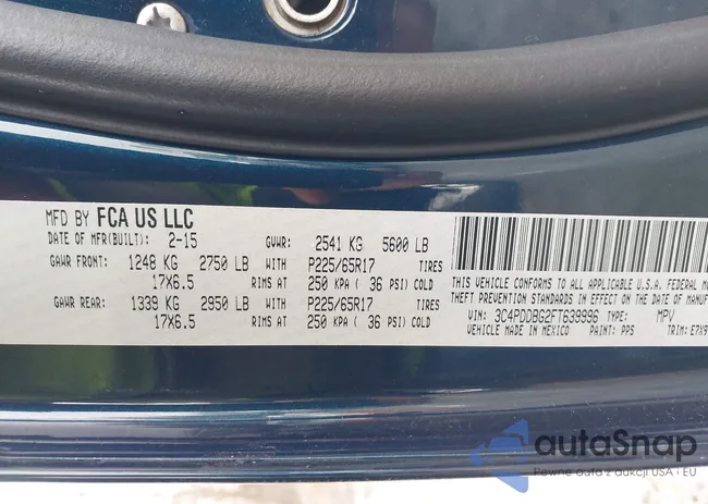 3C4PDDBG2FT639996: 41973289