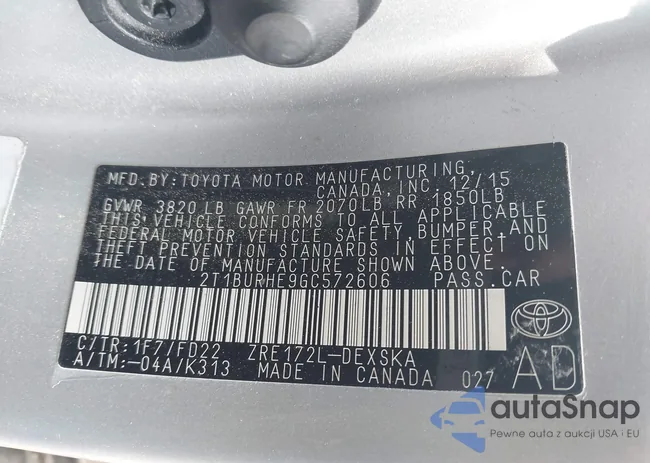 2T1BURHE9GC572606: 41972776