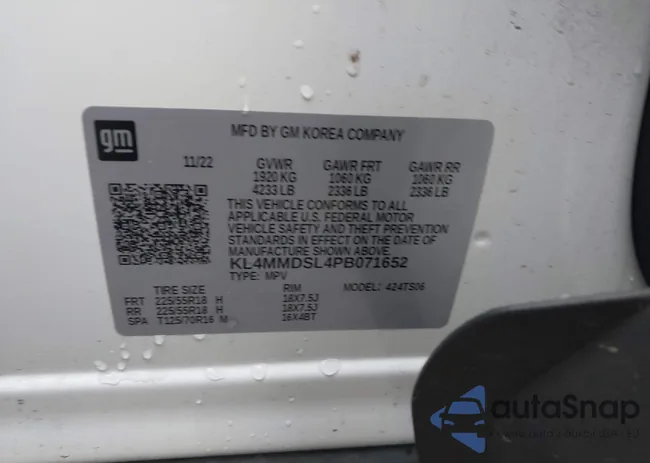 KL4MMDSL4PB071652: 41975451