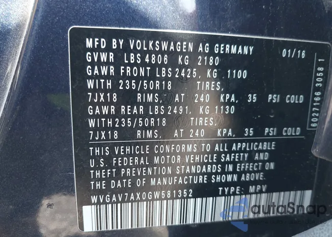 WVGAV7AX0GW581352: 41974618