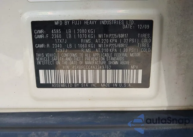 4S4BRCCC4A3349762: 41974760