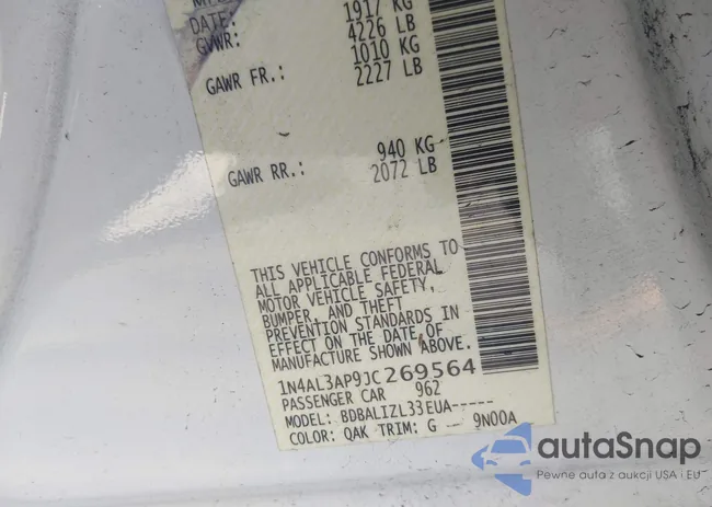 1N4AL3AP9JC269564: 41975979