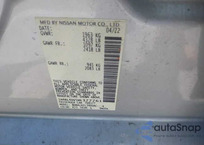 1N4BL4DV5NN377761: 41976255