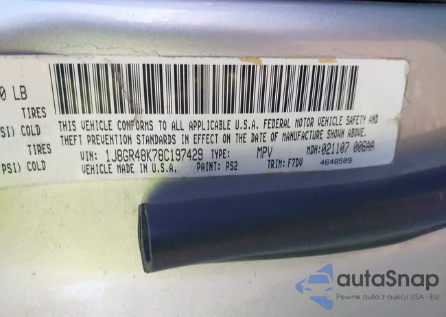 1J8GR48K78C197429: 41977184