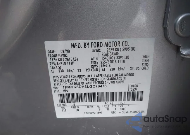 1FMSK8DH3LGC78478: 41977341