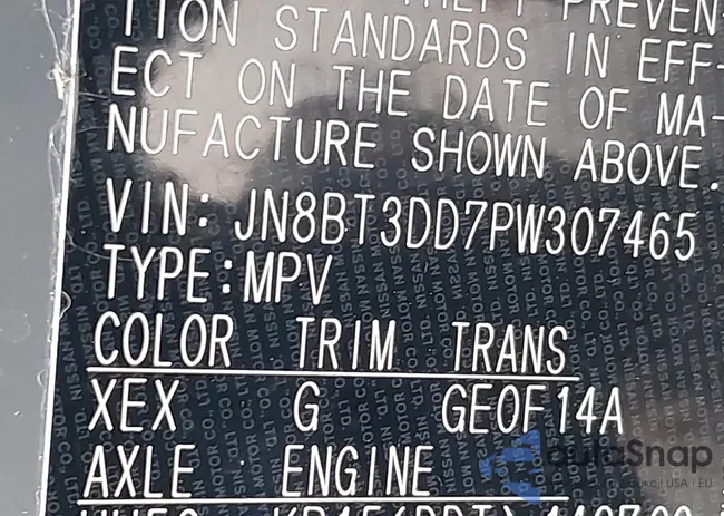 JN8BT3DD7PW307465: 41977344