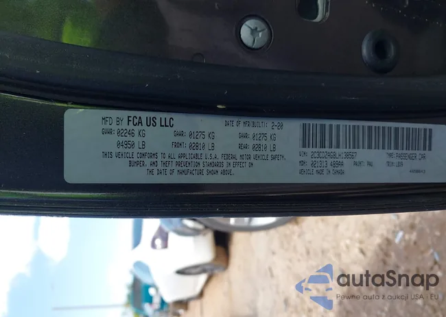 2C3CDZAG8LH138567: 41976667