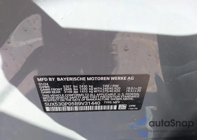 5UX53DP05R9V31440: 41976674