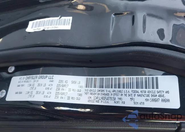 1C4PJLAB3FW579150: 41977925