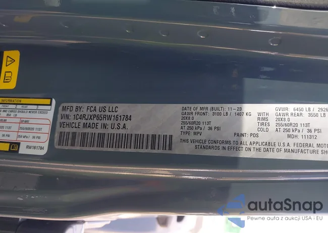 1C4RJXP65RW161784: 41977949