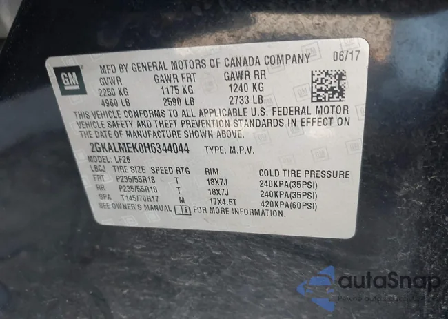 2GKALMEK0H6344044: 41977999