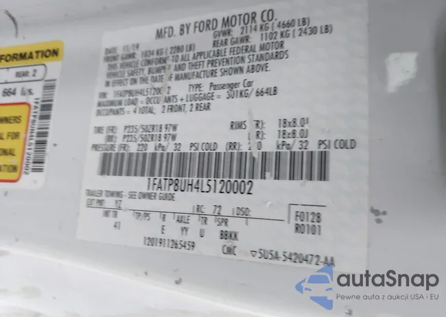 1FATP8UH4L5120002: 41977618