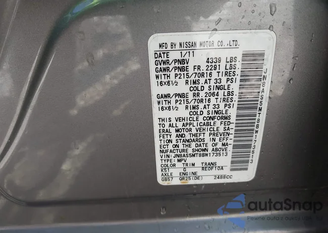 JN8AS5MT8BW173513: 41979133