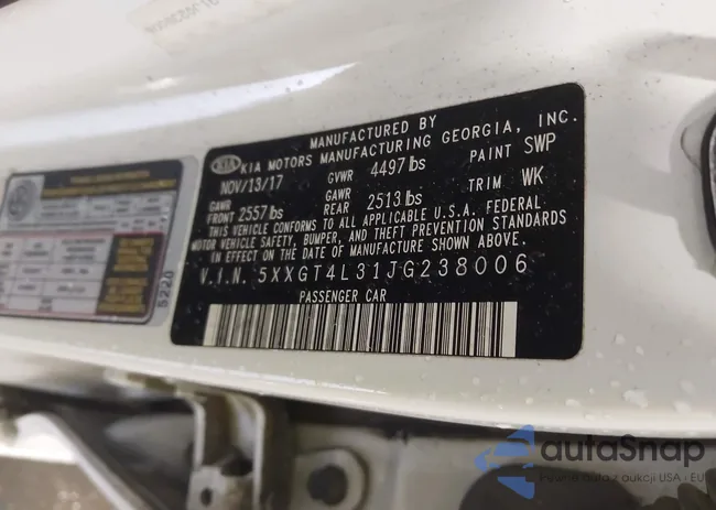 5XXGT4L31JG238006: 41978646