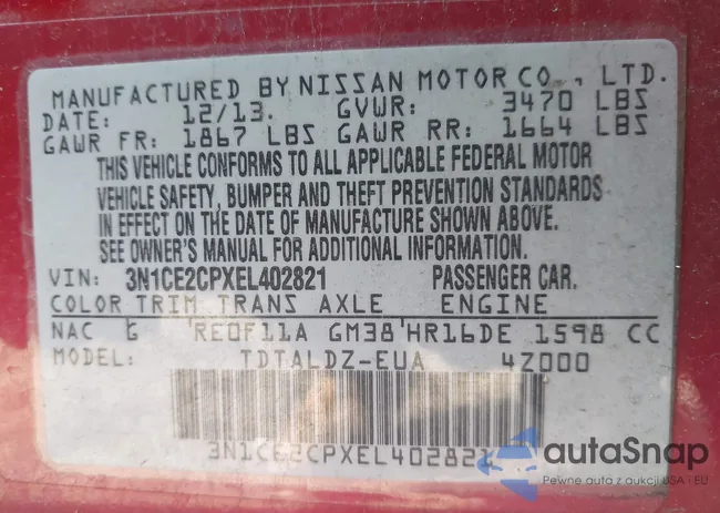 3N1CE2CPXEL402821: 41978653