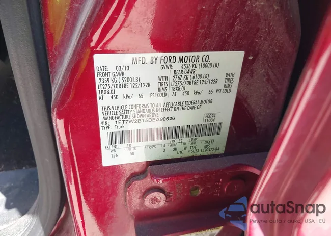 1FT7W2BT5DEA90626: 41978672