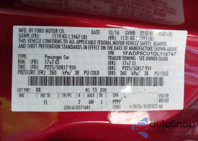 1FADP5CU1GL119747: 41978761