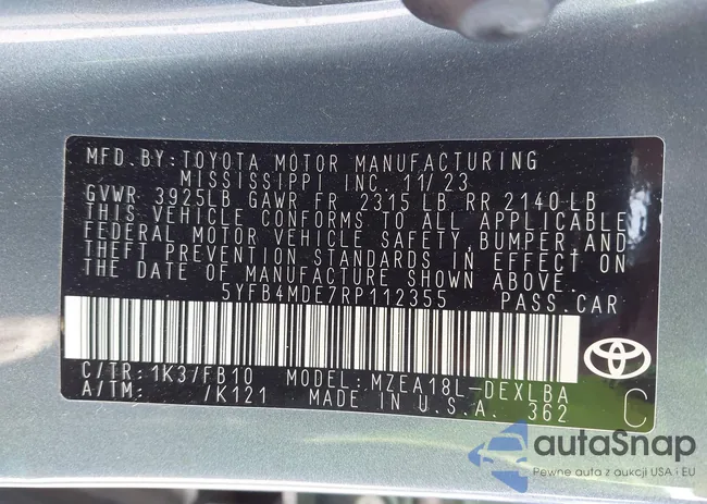 5YFB4MDE7RP112355: 41978820