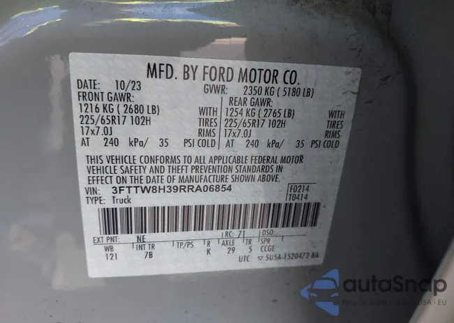 3FTTW8H39RRA06854: 41978889