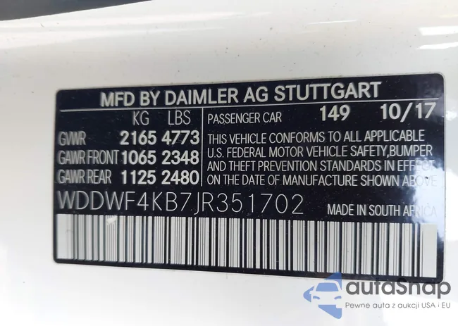 WDDWF4KB7JR351702: 41979629