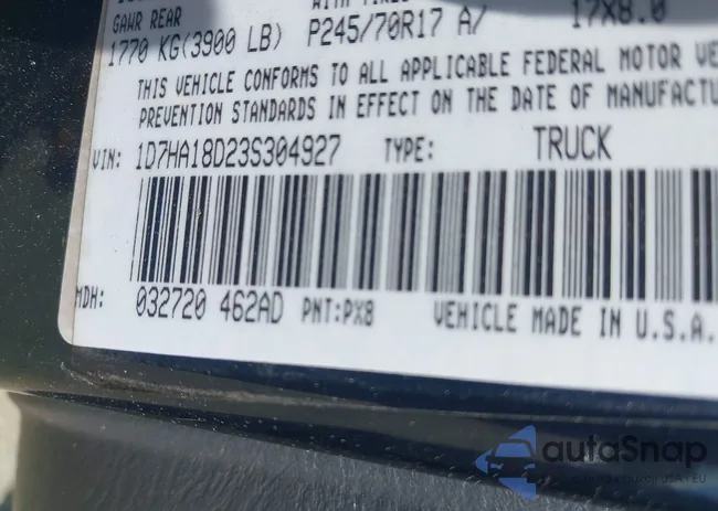 1D7HA18D23S304927: 41981377