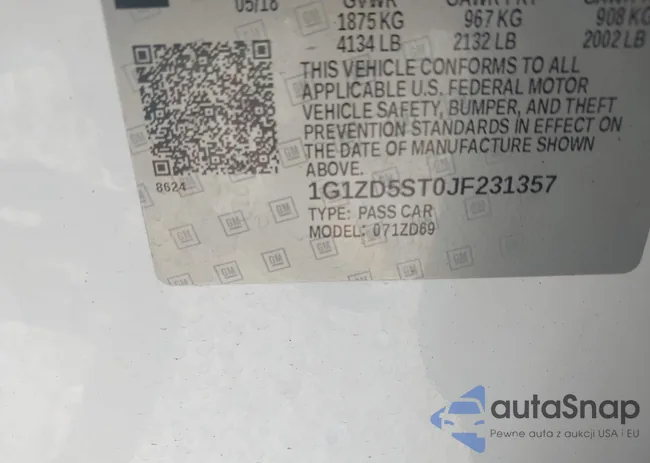 1G1ZD5ST0JF231357: 41980749