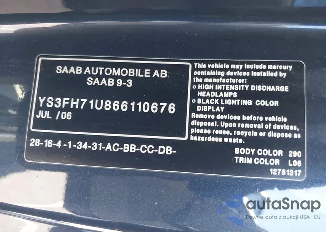 YS3FH71U866110676: 41981914