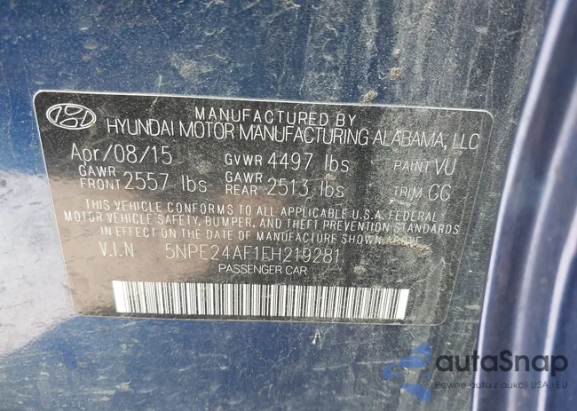 5NPE24AF1FH219281: 41981951