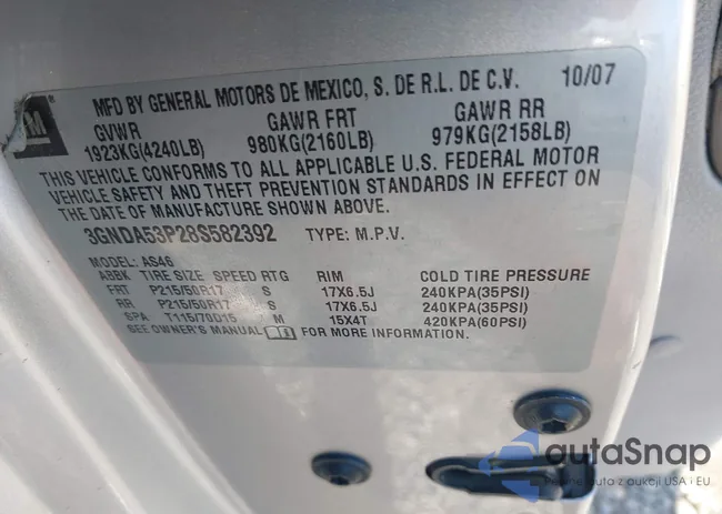 3GNDA53P28S582392: 41982966