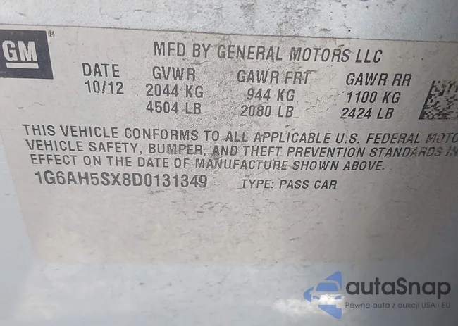 1G6AH5SX8D0131349: 41982978