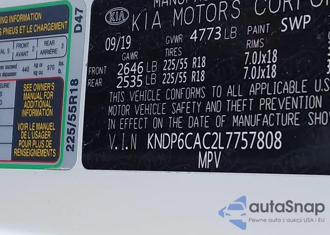 KNDP6CAC2L7757808: 41982845