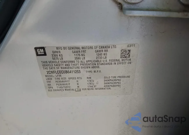 2CNFLCEC6B6411253: 41984932