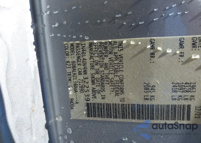 1N4BL4DV4NN322539: 41985083