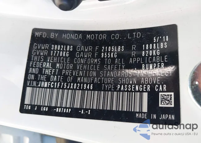 JHMFC1F75JX021946: 41985293