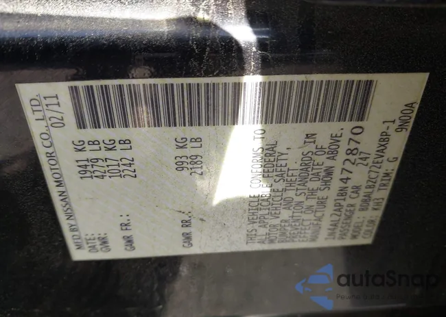 1N4AL2AP1BN472870: 41985460