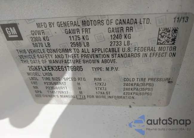 2GKFLXEK3E6176905: 41986308