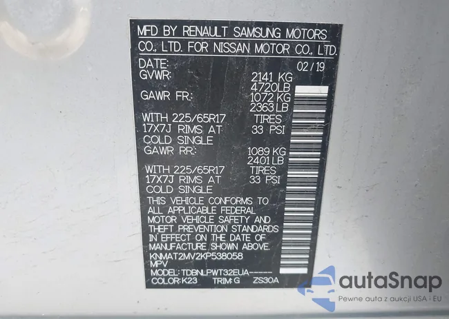 KNMAT2MV2KP538058: 41986614