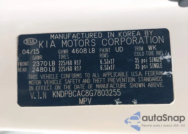 KNDPBCAC8G7803255: 41987746