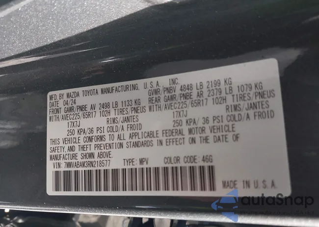 7MMVABAM3RN218577: 41988746