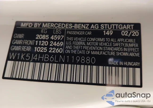 W1K5J4HB6LN119880: 41988852