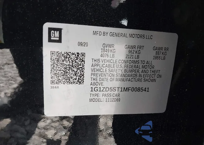 1G1ZD5ST1MF008541: 41990195