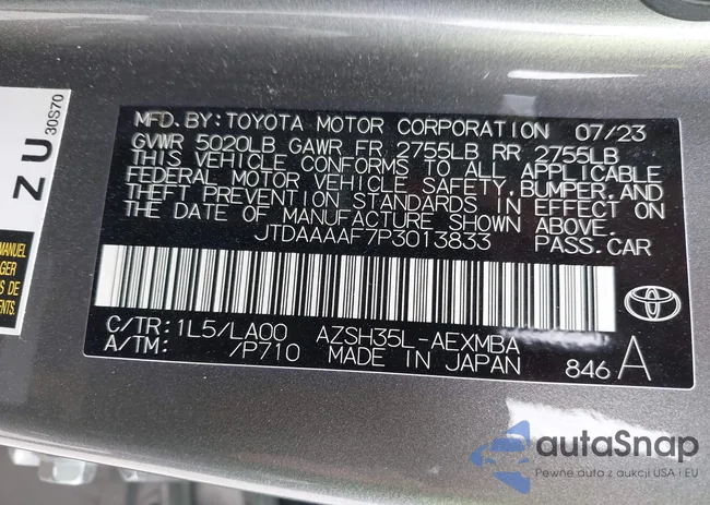 JTDAAAAF7P3013833: 41990252