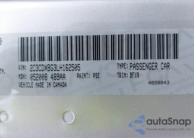 2C3CDXBG3LH162505: 41990468