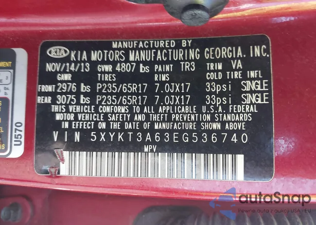 5XYKT3A63EG536740: 41990485