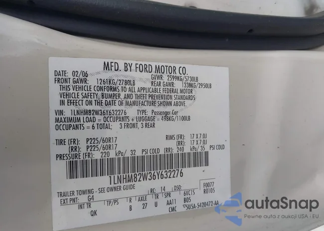 1LNHM82W36Y632276: 41989797