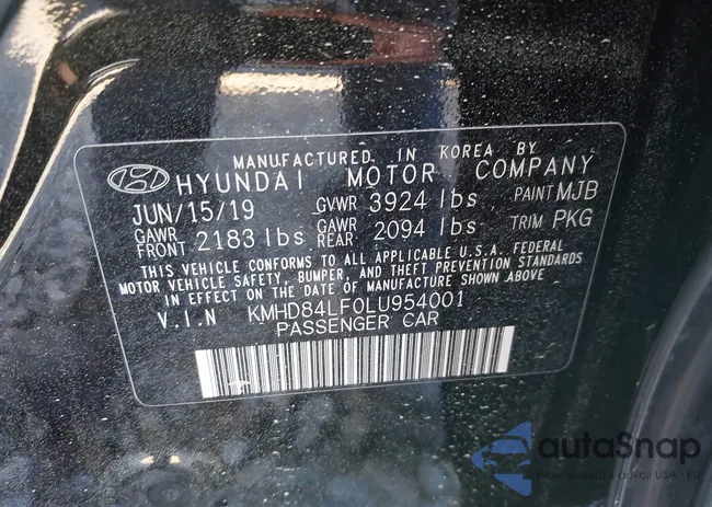 KMHD84LF0LU954001: 41991226