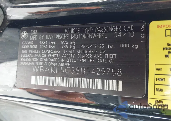 WBAKE5C58BE429758: 41991353