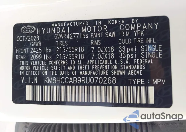 KM8HCCAB9RU070268: 41990591