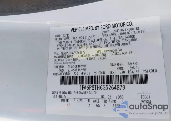 1FA6P8TH6G5264879: 41990676